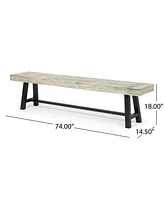 Carlisle Acacia Wood Outdoor Dining Bench: Durable And Stylish For Summer Gatherings