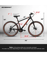 Simplie Fun Mountain Bike 27.5 Inch Wheels, 21