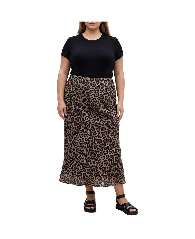 City Chic Women's Kyra Print Skirt