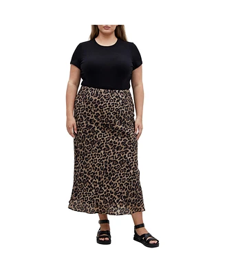 Plus Kyra Print Skirt