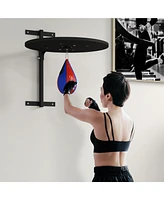 Streamdale Furniture Adjustable Speed Bag Platform, Wall Mounted Punching Bag with 360-Degree Swivel for Home Fitness