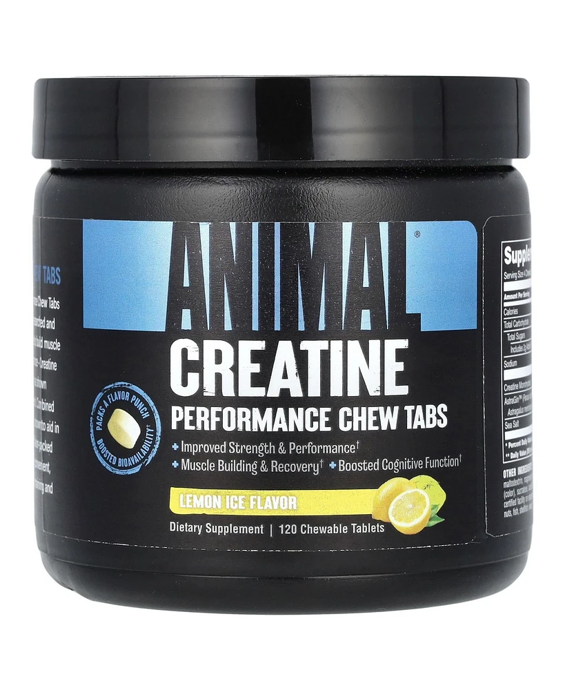 Animal Creatine Performance Chew Tabs Lemon Ice