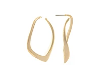 Rivka Friedman Polished Organic Wavy Hoop Earrings