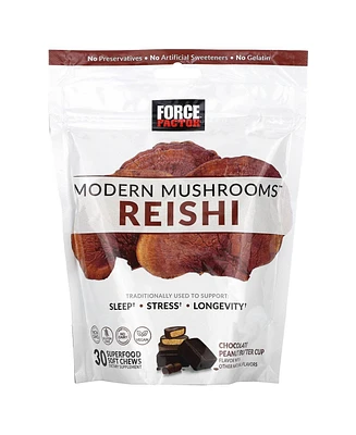 Force Factor Modern Mushrooms Reishi Chocolate Peanut Butter Cup 300 mg