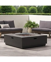 40" Square Iron Fire Pit - 50 000 Btu (Tank Cover Not Included)