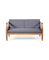 Aston Outdoor 4 Seater Chat Set With Cushions_Loveseat & Coffee Table &Club Chair