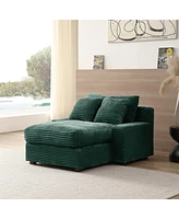 Modern Luxury Sofa Couch for Living Room Quality Corduroy Upholstery Sleeper Sofa Bed Daybed Green