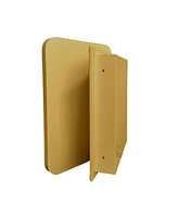16x24 Inch Recessed Metal Framed Medicine Cabinet with Mirror and Adjustable Shelves Wall Mirror with Storage for Bathroom, Matte Gold