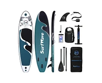 Simplie Fun Inflatable Stand Up Paddle Board 11'x34" x6" With Accessories