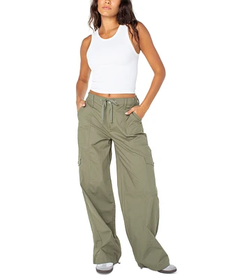 Celebrity Pink Juniors' Bungee-Hem Cargo Pants