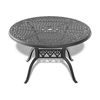(Cushions In Random Colors)5-Piece Set Of Cast Aluminum Patio Furniture With Cushions
