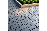 Streamdale Furniture Plastic Interlocking Deck Tiles, 44 Pack, 12" x12", Waterproof, All Weather, Patio Decking Tiles for Poolside, Balcony, Backyard,