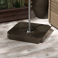 Streamdale Furniture 4 Piece Patio Cantilever Umbrella Base Weight Set, Outdoor Offset Umbrella Weights for Umbrella Stand, 132 lb. Capacity Water or