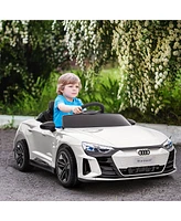 Streamdale Furniture Kids Ride on Car, 12V Licensed Audi Rs E-tron Gt 3.1 Mph Electric Car for Kids, Ride