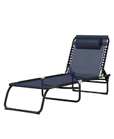 Simplie Fun Foldable Chaise Lounge Chair: Ultimate Relaxation for Sunbathing and Napping