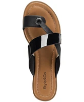 Style & Co Women's Satinne Toe-Ring Thong Sandals, Created for Macy's