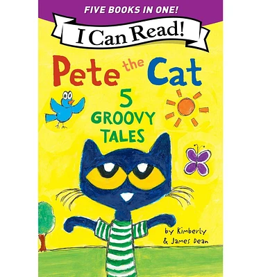 Barnes & Noble Pete the Cat: 5 Groovy Tales: 5 Level One I Can Reads in One Pete the Cat Goes Camping, Pete the Cat and the Cool Caterpillar, Pete the