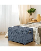 Jonathan Y Jacob Handwoven Wicker Storage Trunk