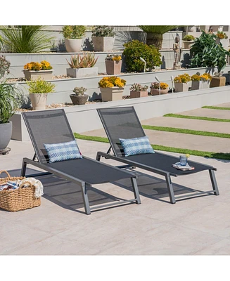 Streamdale Furniture Classic Aluminum Chaise Lounges: Adjustable Comfort For Outdoor Relaxation