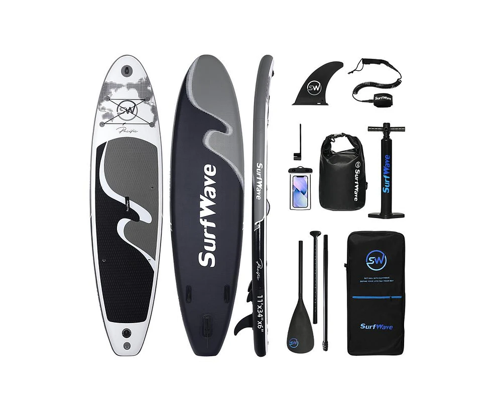 Simplie Fun Inflatable Stand Up Paddle Board 11'x34" x6" With Accessories