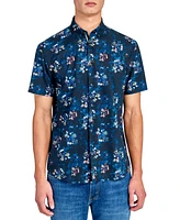 Society of Threads Men's Performance Stretch Floral Shirt