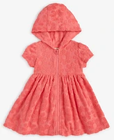 First Impressions Baby Girls Short-Sleeve Sculpted Flower Terry Cloth Cover Up, Exclusively at Macy's