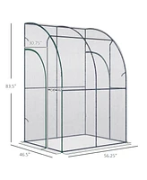 Simplie Fun 5' x 4' x 7' Lean-to Greenhouse, Walk