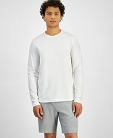 Michael Kors Men's Modern-Fit Stretch Mercerized Pique Long-Sleeve T-Shirt