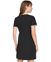 Tommy Hilfiger Women's Colorblocked Pocket Sheath Dress