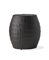 Outdoor Wicker 14.00" Patio Side Table