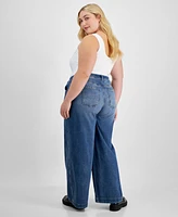 And Now This Trendy Plus High-Rise Seamed Front Jeans, Exclusively at Macy's