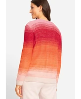 Olsen Women's Long Sleeve Ombre Cardigan