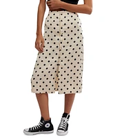 Free People Women's Analise Printed Button-Front Midi Skirt