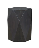 Simplie Fun Hanniel End Table, Black Finish