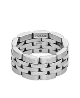 Fossil Arden Watch Links Stainless Steel Band Ring