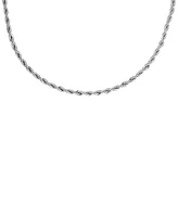 Fossil Silver Plated Stainless Steel Chain Necklace