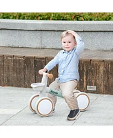 Balance Bike for Toddlers 1-3 Years, Baby Balance Bike with Adjustable Seat, Silent Wheels, No Pedal Bike for Boys and Girls, Green