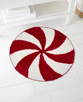 Avanti Peppermint Candy Round Bath Rug, 29" Round