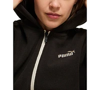 Puma Women's Essential Contrast Tape Logo Hoodie