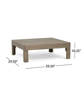 Simplie Fun Oana Left Corner Bench And Coffee Table, White