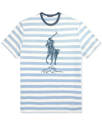 Polo Ralph Lauren Men's Big & Tall Pony Striped Jersey T-Shirt