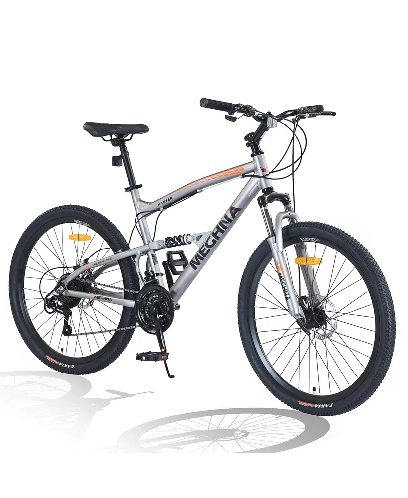 Streamdale Furniture 26 inch Mountain Bike 21-Speed Dual Suspension Aluminum Alloy Frame For Men and Women's Bike