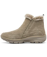 Skechers Women's Relaxed Fit: Easy Going - Cool Zip! Faux Fur Casual Boots from Finish Line