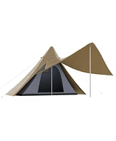 Streamdale Furniture Waterproof Teepee Tent with Porch, Floor and Bag (2-3 Person)