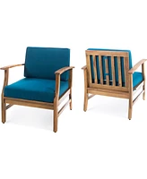 Perla Club Chairs Set Of 2, Blue
