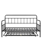 Slickblue Metal Frame Daybed with Trundle Stylish and Space-Saving Solution for Any Room