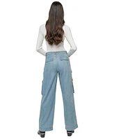 Dkny Jeans Women's Wide-Leg Utility Pocket Cargo - J0G