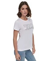 Dkny Jeans Women's Studded Logo T-Shirt