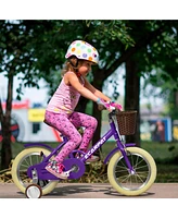 Streamdale Furniture Kids'Bike Girls Bike 16 Inch Wheels,1-Speed Child Bicycles For 3-4 Years, With Removable Training Wheels Baby Toys, Front V Brake