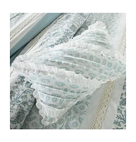 9 Piece Cotton Percale Duvet Cover Set